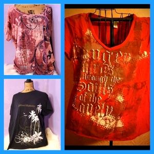 ☆NWOT☆ MAURICES 2X 3pc  graphic T set